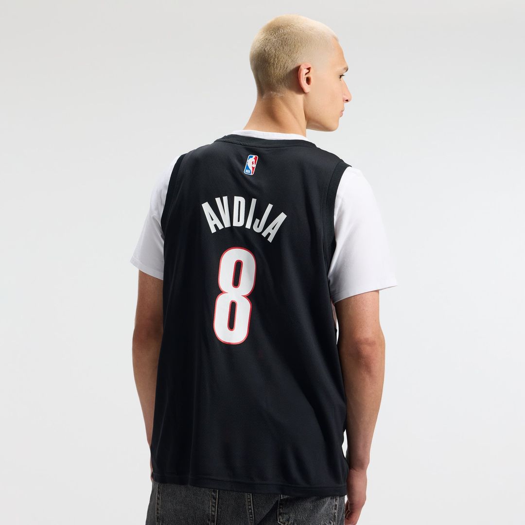 Deni Avdija Portland Trail Blazers Fanatics Fast Break Replica Jersey - Icon Edition - Black | NBA Fan Gear