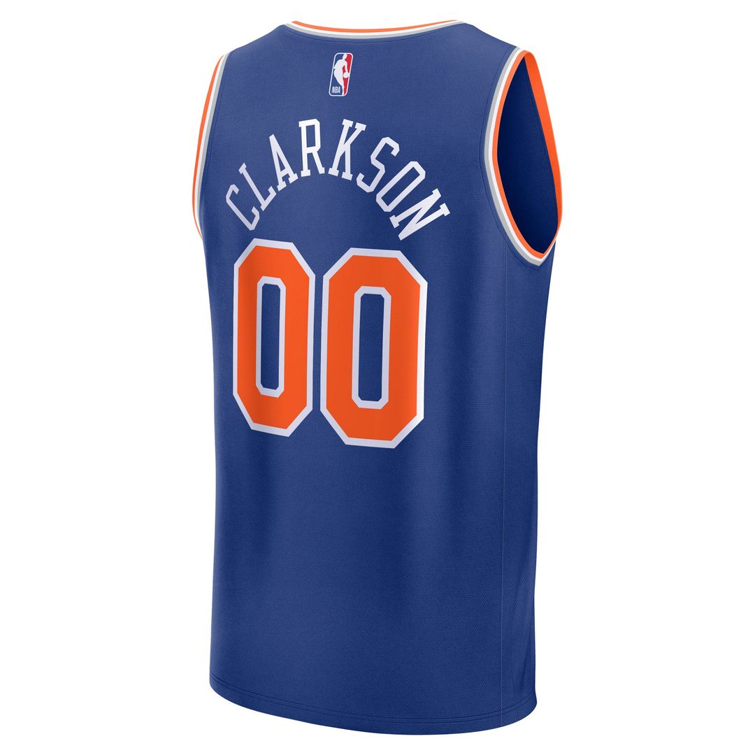 Jordan Clarkson New York Knicks Fanatics Youth Fast Break Replica Player Jersey - Icon Edition - Blue | NBA Fan Gear