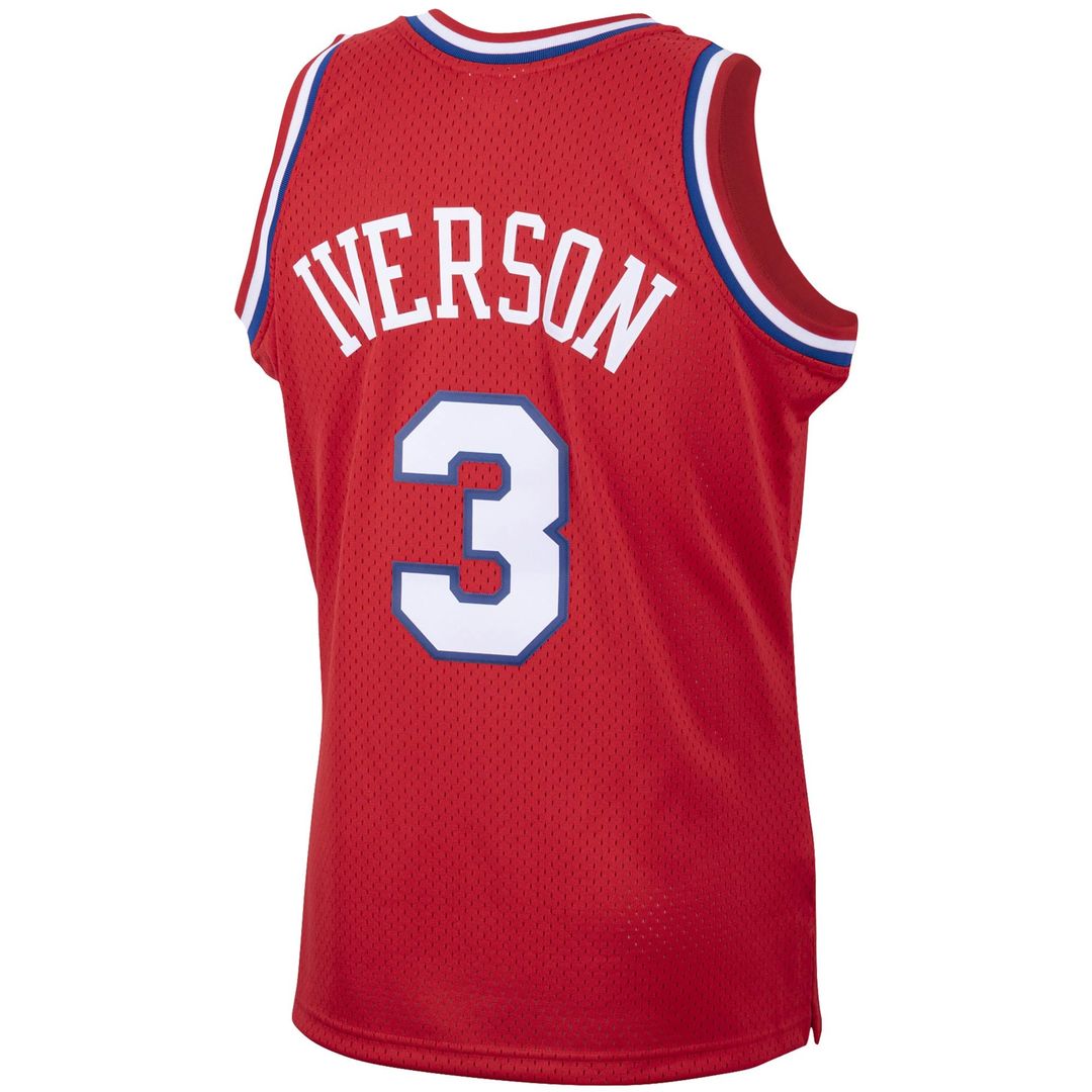 Allen Iverson Philadelphia 76ers Mitchell & Ness 2002/ 03 Hardwood Classics Swingman Jersey - White | NBA Fan Gear