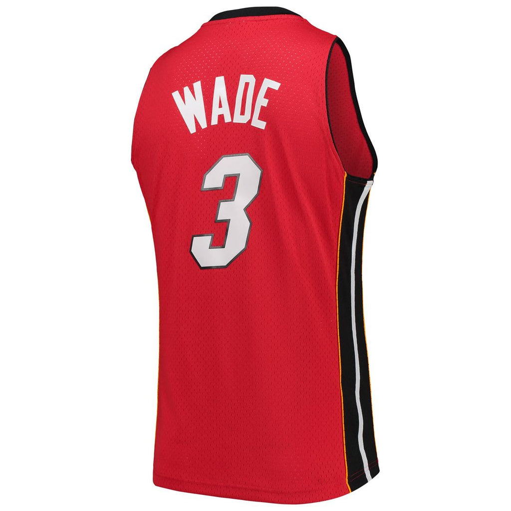 Dwyane Wade Miami Heat Mitchell & Ness Hardwood Classics Swingman Jersey - Red | NBA Fan Gear
