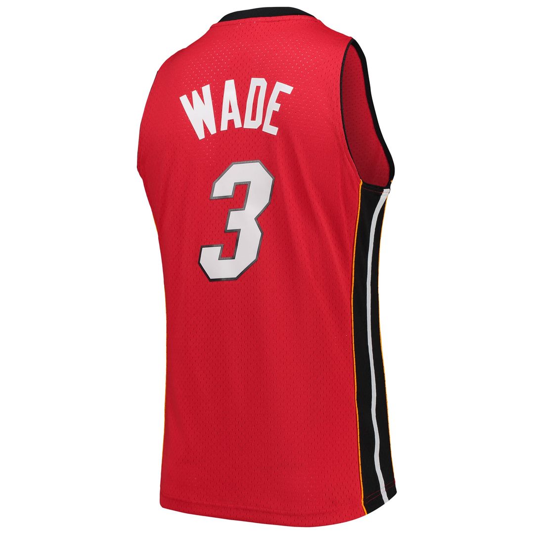 Dwyane Wade Miami Heat Mitchell & Ness Hardwood Classics Swingman Jersey - Red | NBA Fan Gear