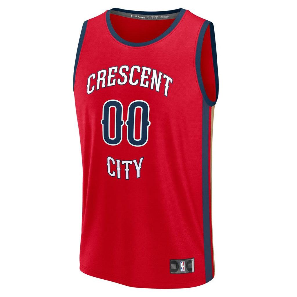 New Orleans Pelicans Fanatics Fast Break Custom Jersey - Statement Edition - Red | NBA Fan Gear