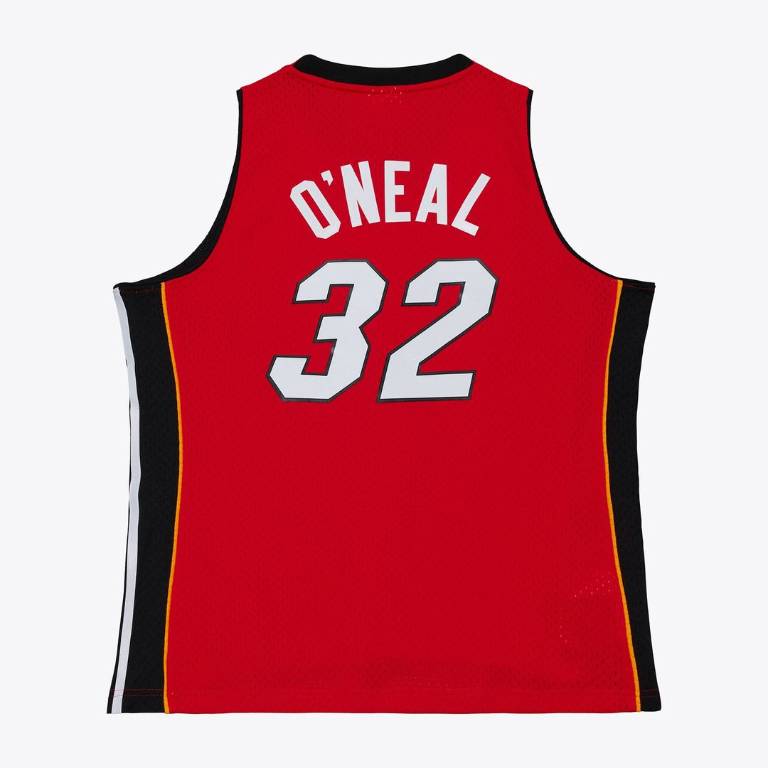 Shaquille O'Neal Miami Heat Mitchell & Ness 2005-06 Swingman Jersey - Red | NBA Fan Gear