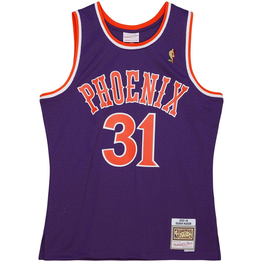 Shawn Marion Phoenix Suns Mitchell & Ness 2005/ 06 Hardwood Classics Swingman Jersey - Purple | NBA Fan Gear