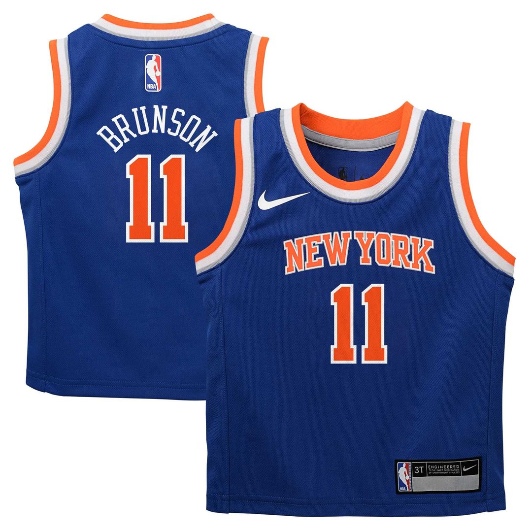 Jalen Brunson New York Knicks Nike Preschool Replica Swingman Jersey - Icon Edition - Blue | NBA Fan Gear