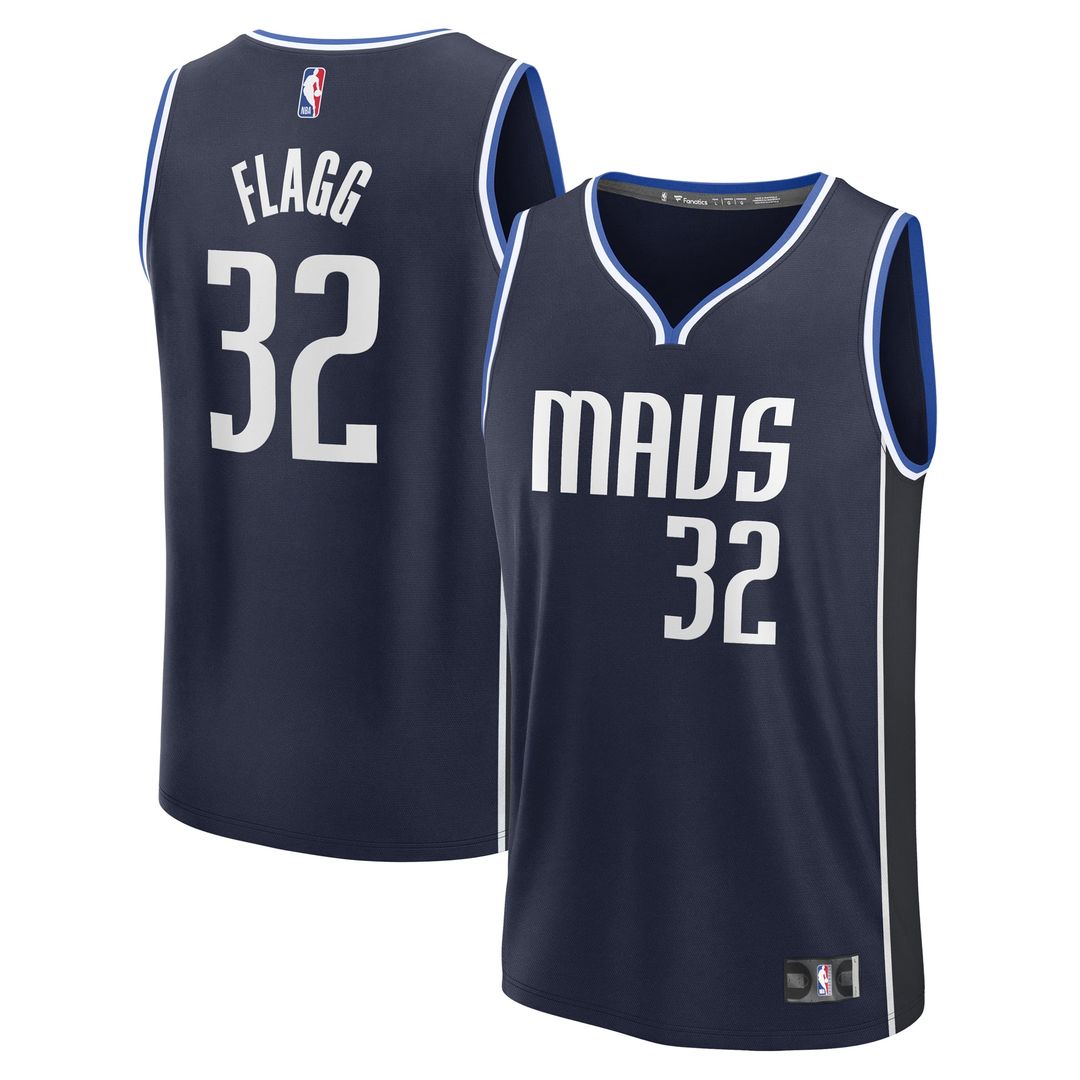 Cooper Flagg Dallas Mavericks Fanatics 2025 NBA Draft First Round Pick Fast Break Replica Jersey - Statement Edition - Navy | Fan Gear