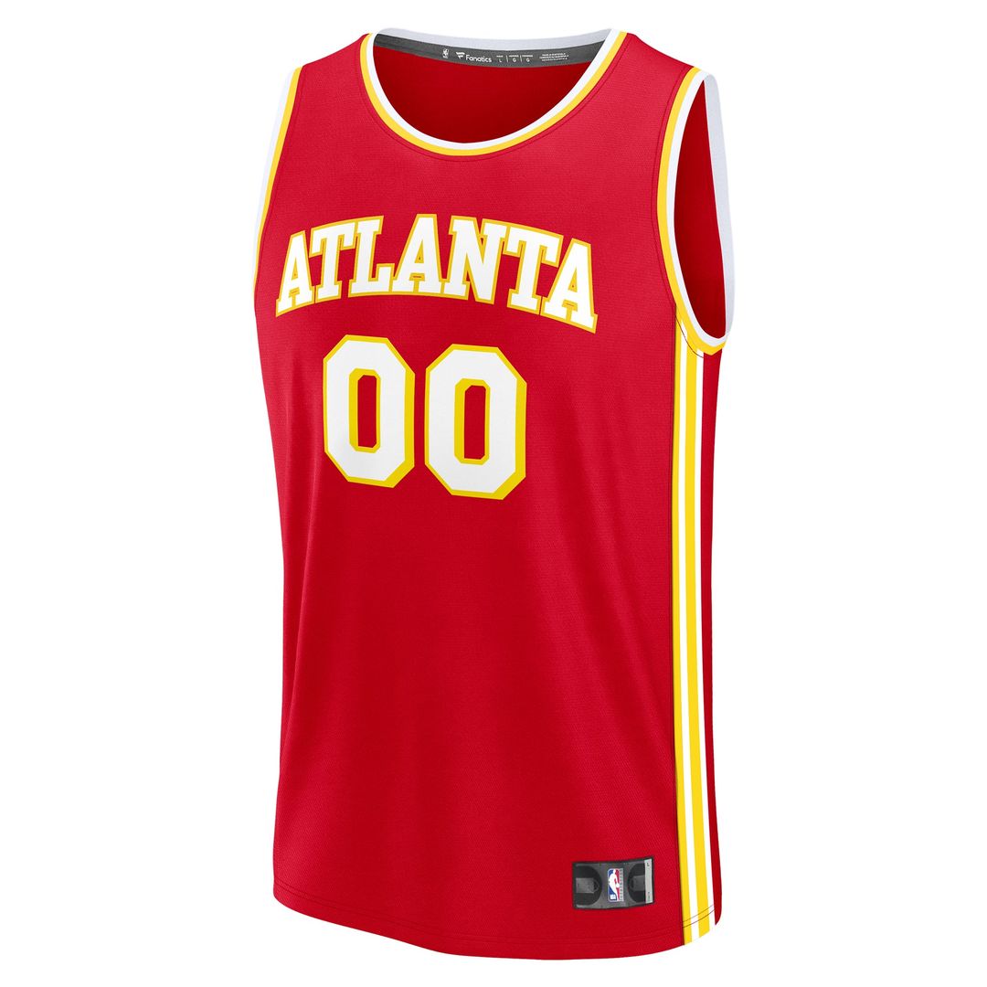 Atlanta Hawks Fanatics Fast Break Custom Jersey - Icon Edition - Red | NBA Fan Gear