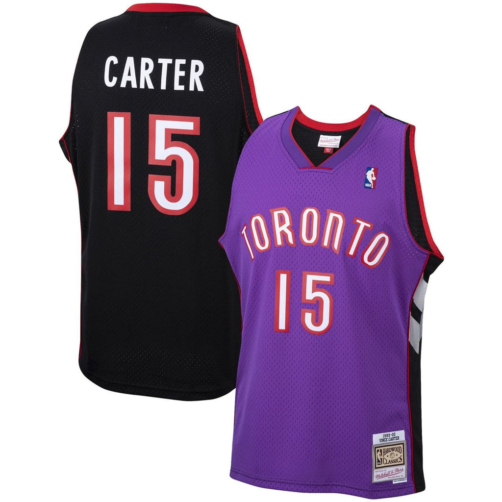 Vince Carter Toronto Raptors Mitchell & Ness 1999/ 00 Hardwood Classics Swingman Jersey - Purple | NBA Fan Gear