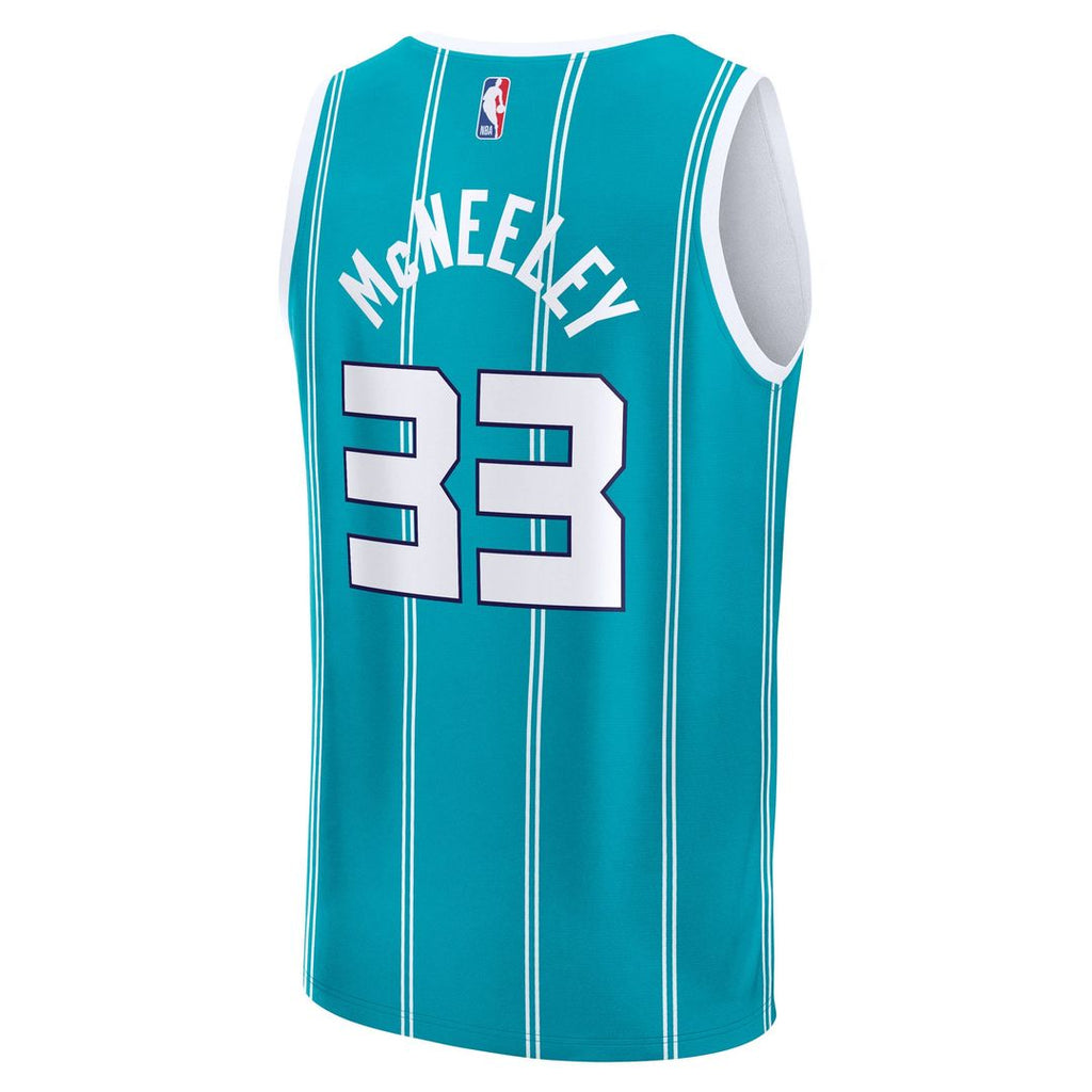 Liam McNeeley Charlotte Hornets Fanatics Fast Break Replica Jersey - Teal - Icon Edition | NBA Fan Gear