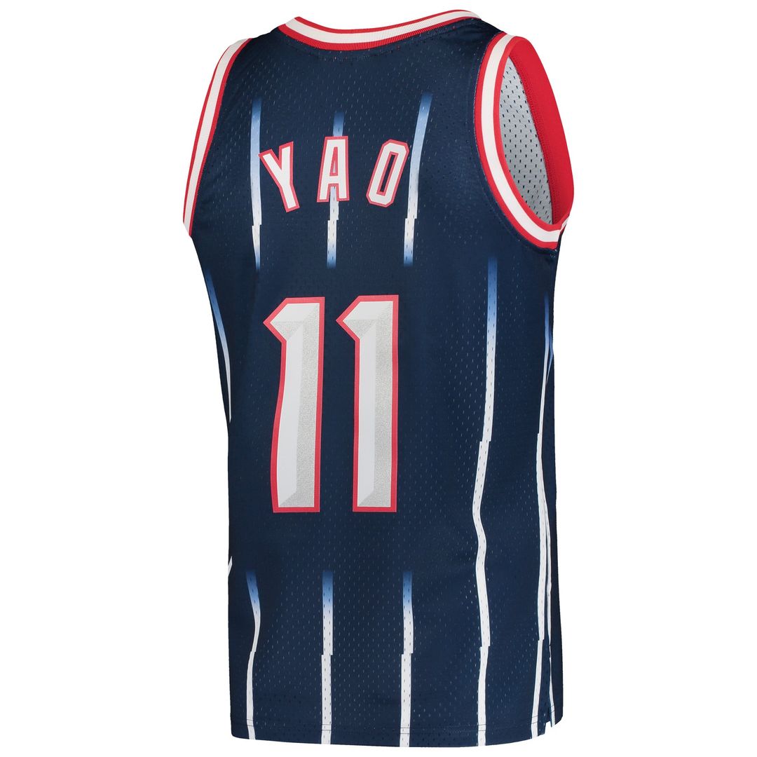 Yao Ming Houston Rockets Mitchell & Ness 2002/ 03 Hardwood Classics Swingman Jersey - Navy | NBA Fan Gear