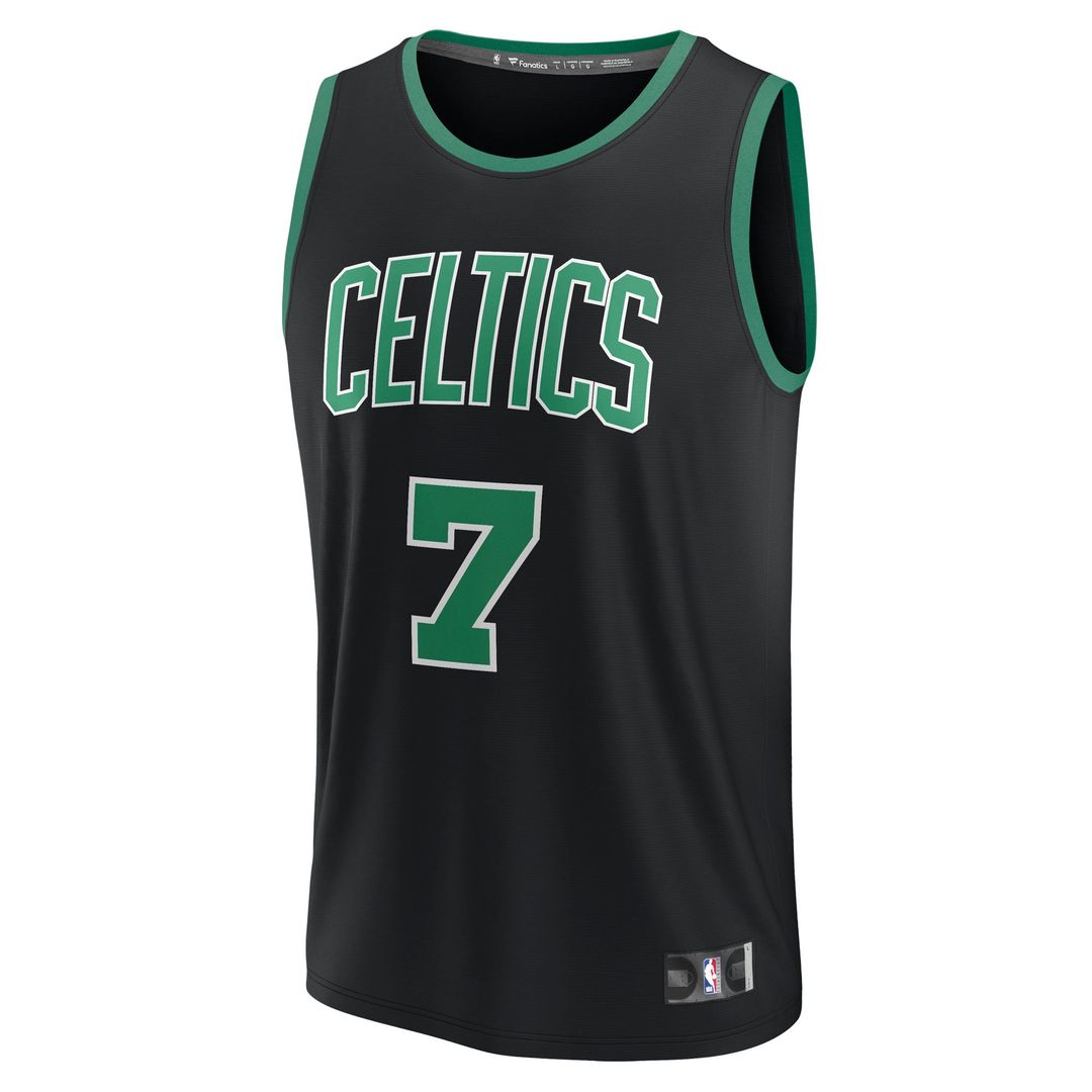 Jaylen Brown Boston Celtics Fanatics Fast Break Replica Player Jersey - Statement Edition - Black | NBA Fan Gear