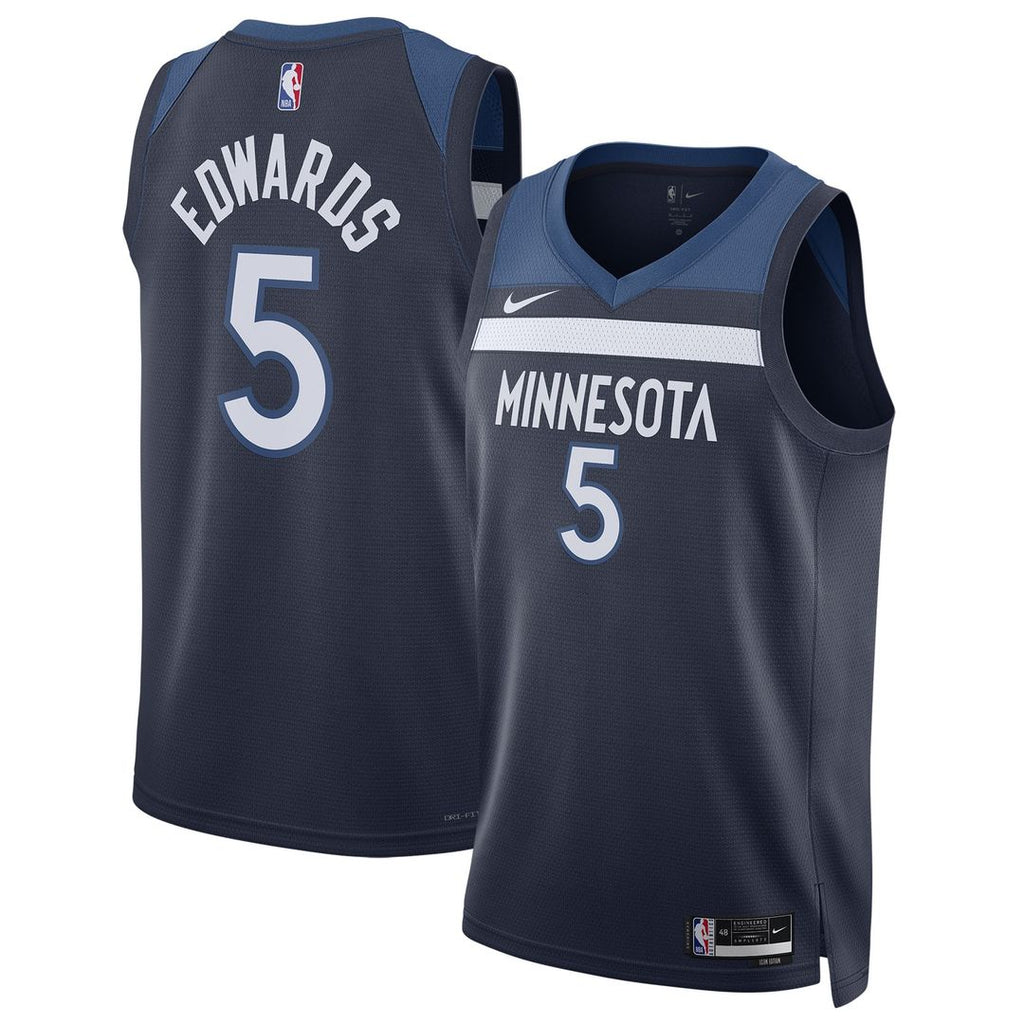 Anthony Edwards Minnesota Timberwolves Nike Unisex Swingman Jersey - Icon Edition - Navy | NBA Fan Gear