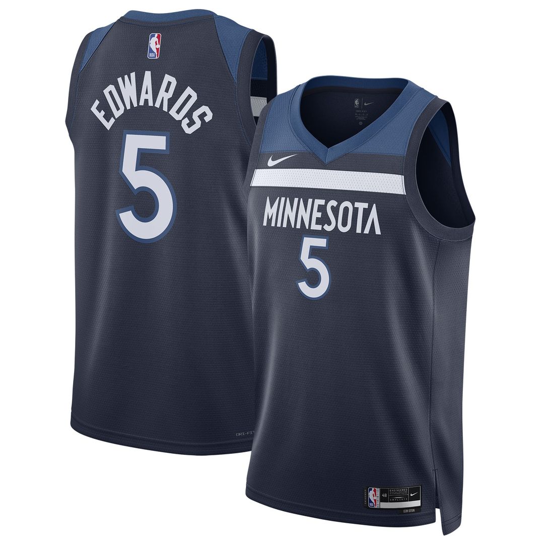 Anthony Edwards Minnesota Timberwolves Nike Unisex Swingman Jersey - Icon Edition - Navy | NBA Fan Gear