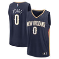 Jeremiah Fears New Orleans Pelicans Fanatics 2025 NBA Draft First Round Pick Fast Break Replica Jersey - Icon Edition - Navy | Fan Gear