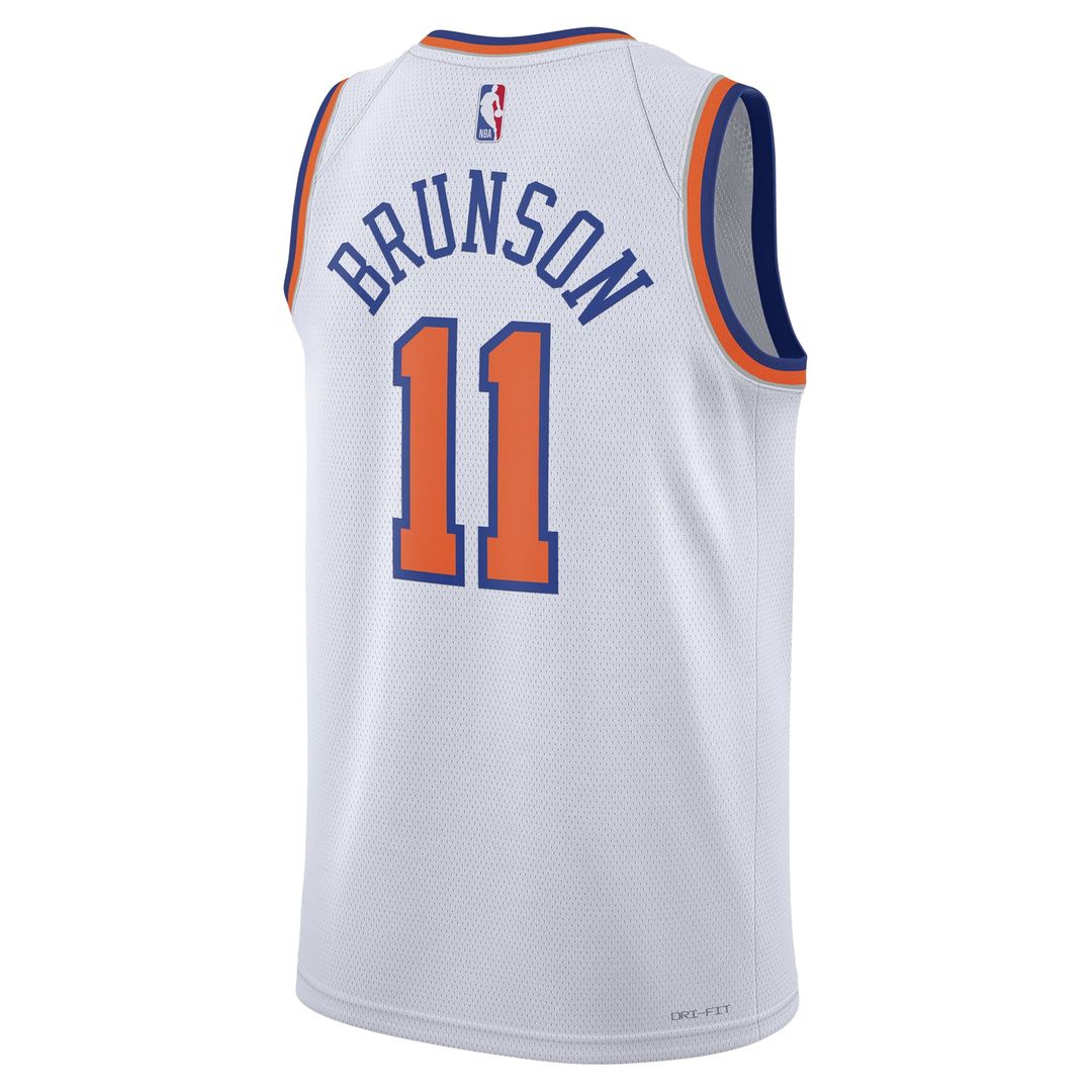 Jalen Brunson New York Knicks Nike Unisex Swingman Jersey - Association Edition - White | NBA Fan Gear