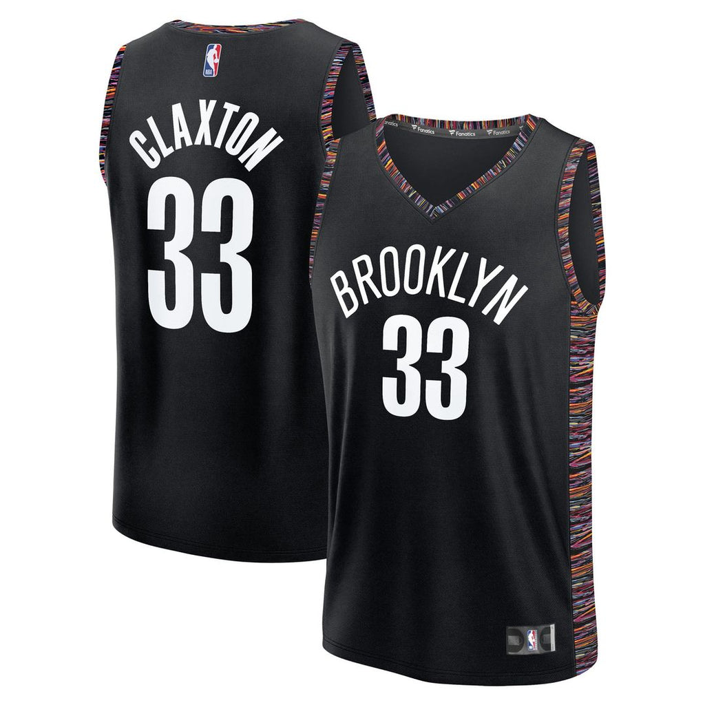 Nic Claxton Brooklyn Nets Fanatics 2025/ 26 City Edition Fast Break Jersey - Black | NBA Fan Gear