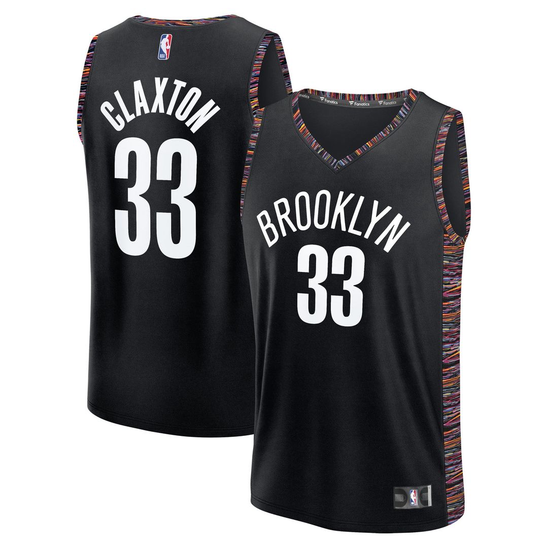 Nic Claxton Brooklyn Nets Fanatics 2025/ 26 City Edition Fast Break Jersey - Black | NBA Fan Gear