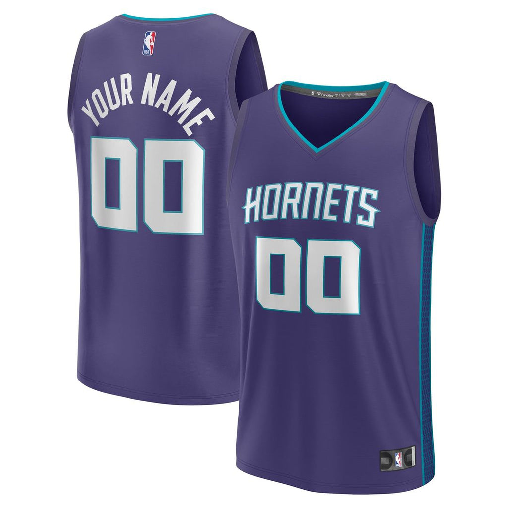 Charlotte Hornets Fanatics Fast Break Custom Jersey - Purple - Statement Edition | NBA Fan Gear