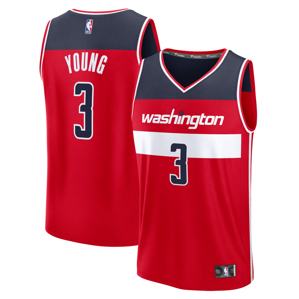 Trae Young Washington Wizards Fanatics Fast Break Jersey - Icon Edition - Red | NBA Fan Gear