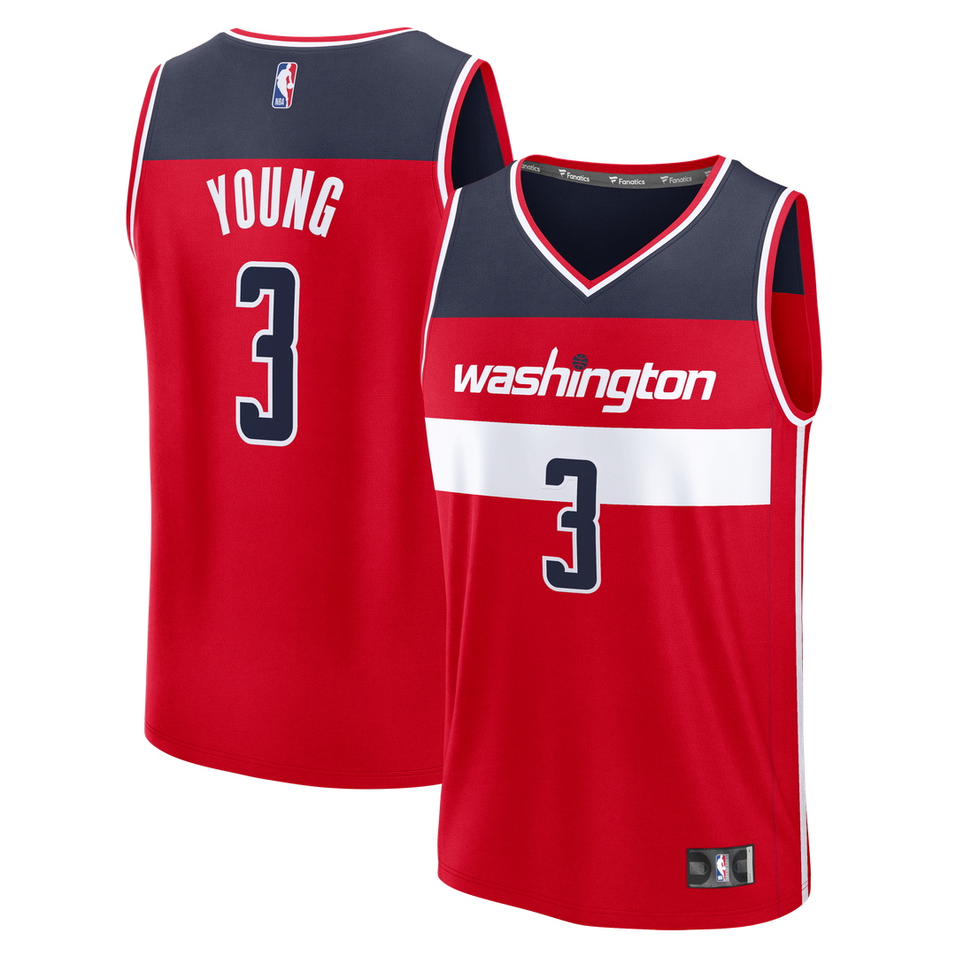 Trae Young Washington Wizards Fanatics Fast Break Jersey - Icon Edition - Red | NBA Fan Gear