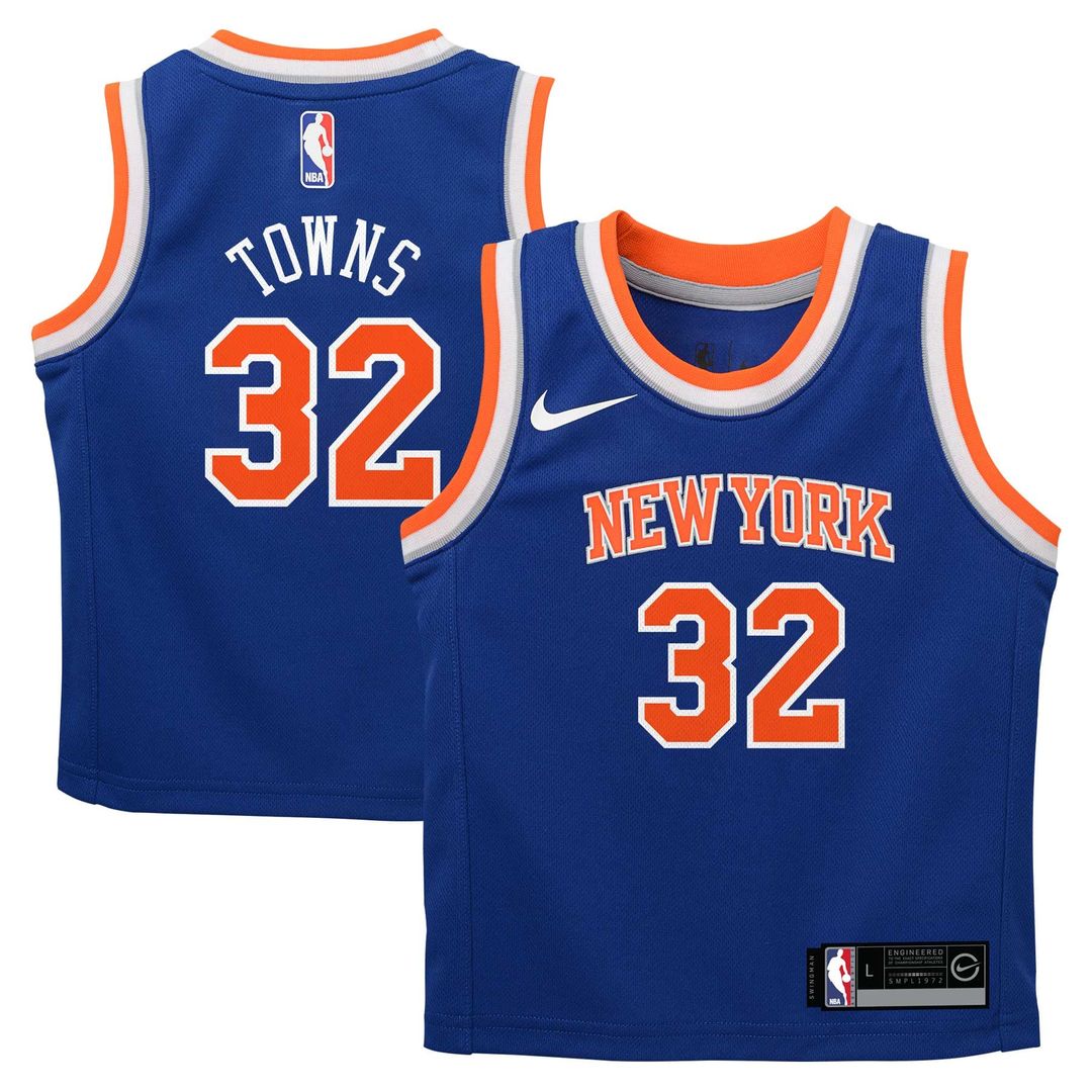 Karl-Anthony Towns New York Knicks Nike Toddler Replica Swingman Jersey - Blue - Icon Edition | NBA Fan Gear