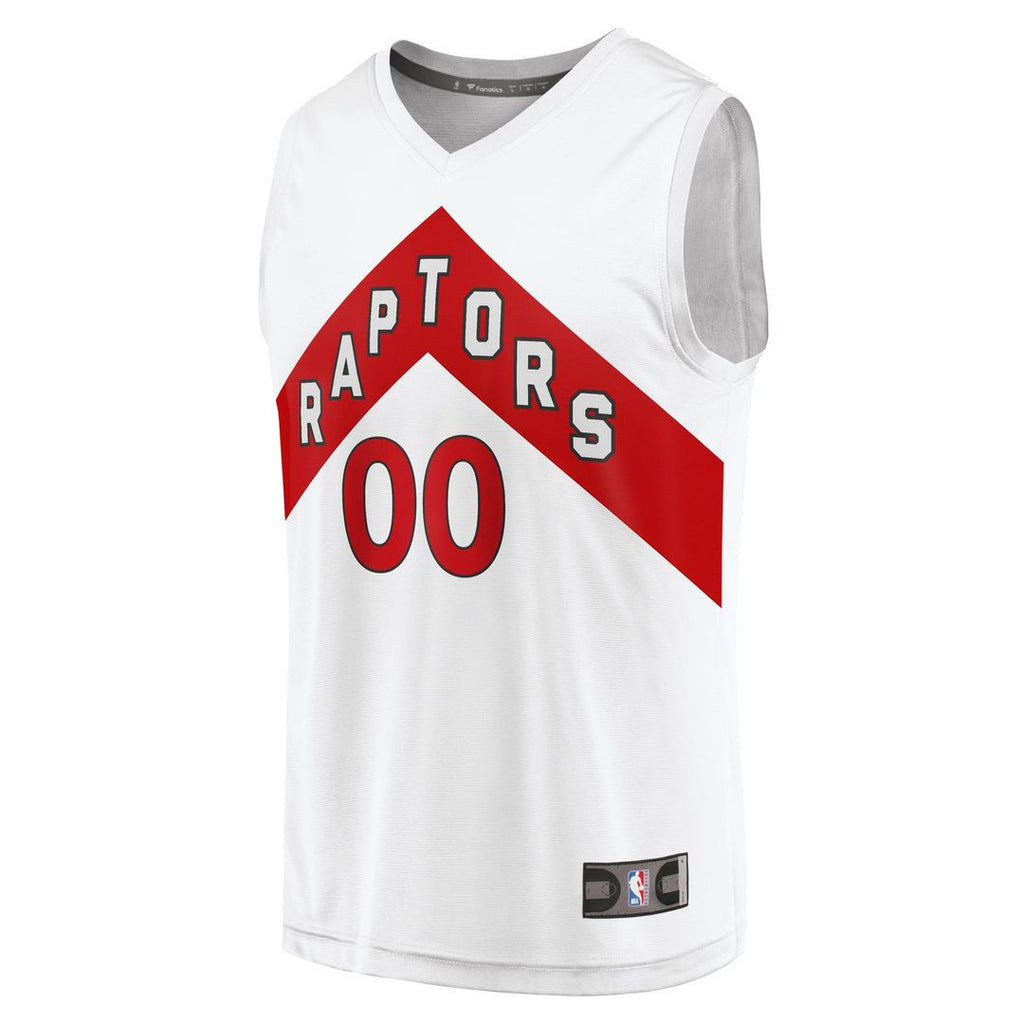 Toronto Raptors Fanatics Fast Break Custom Replica Jersey - Association Edition - White | NBA Fan Gear