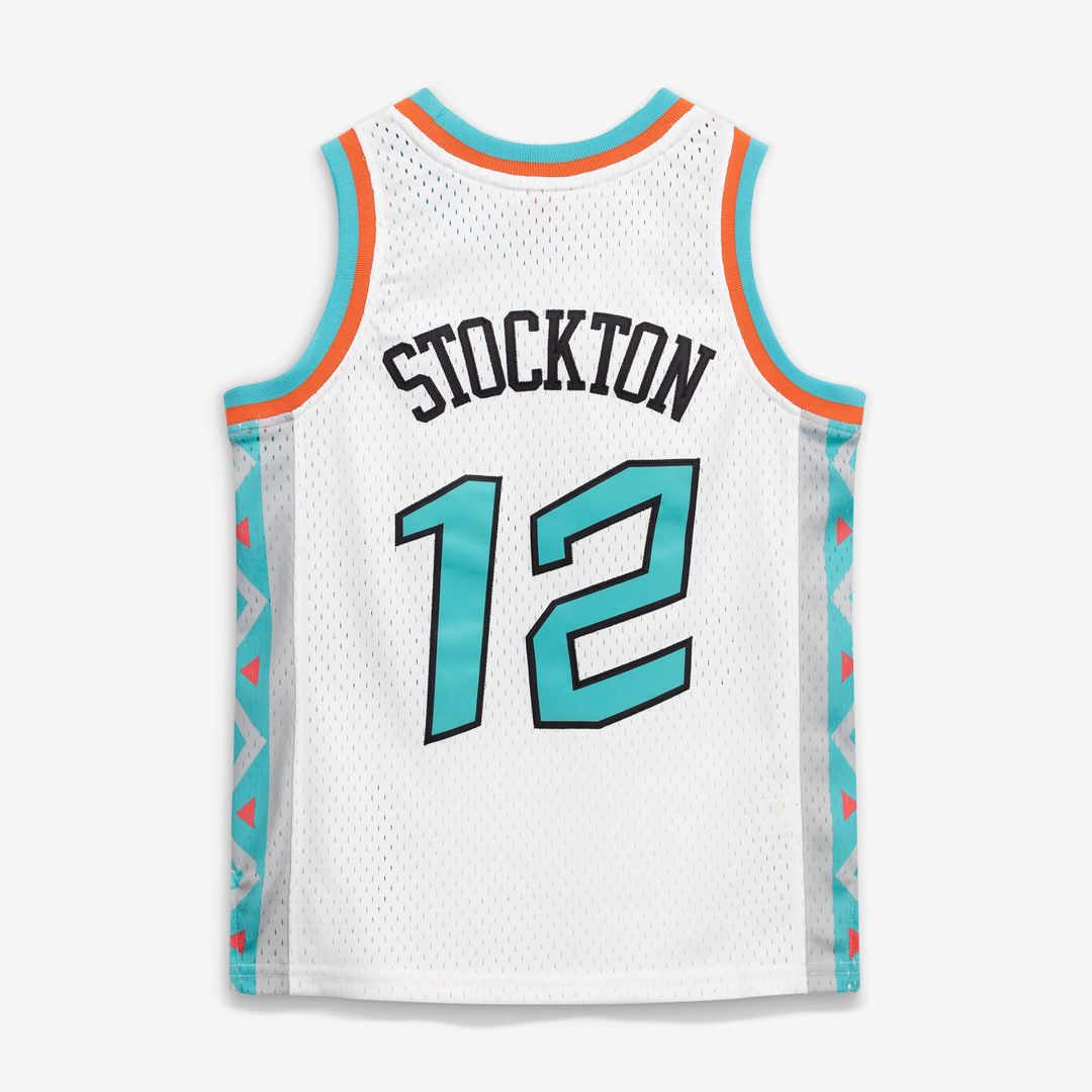 John Stockton 1996 NBA All-Star Game Mitchell & Ness Youth Hardwood Classics Swingman Jersey - White | Fan Gear