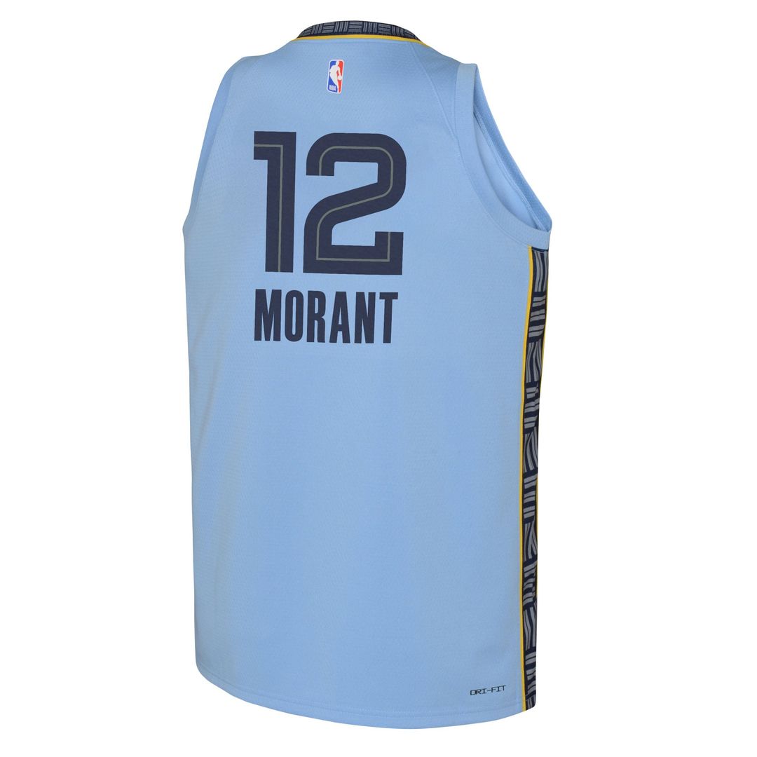 Ja Morant Memphis Grizzlies Jordan Brand Youth Swingman Jersey - Statement Edition - Light Blue | NBA Fan Gear