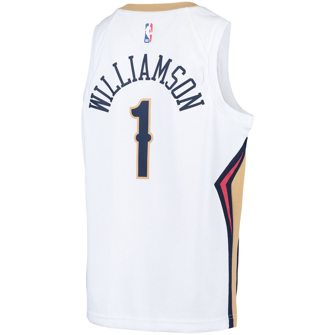 Zion Williamson New Orleans Pelicans Nike Youth Swingman Player Jersey - Association Edition - White | NBA Fan Gear
