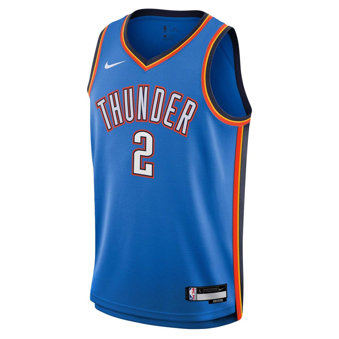 Shai Gilgeous-Alexander Oklahoma City Thunder Nike Youth Swingman Jersey - Icon Edition - Blue | NBA Fan Gear