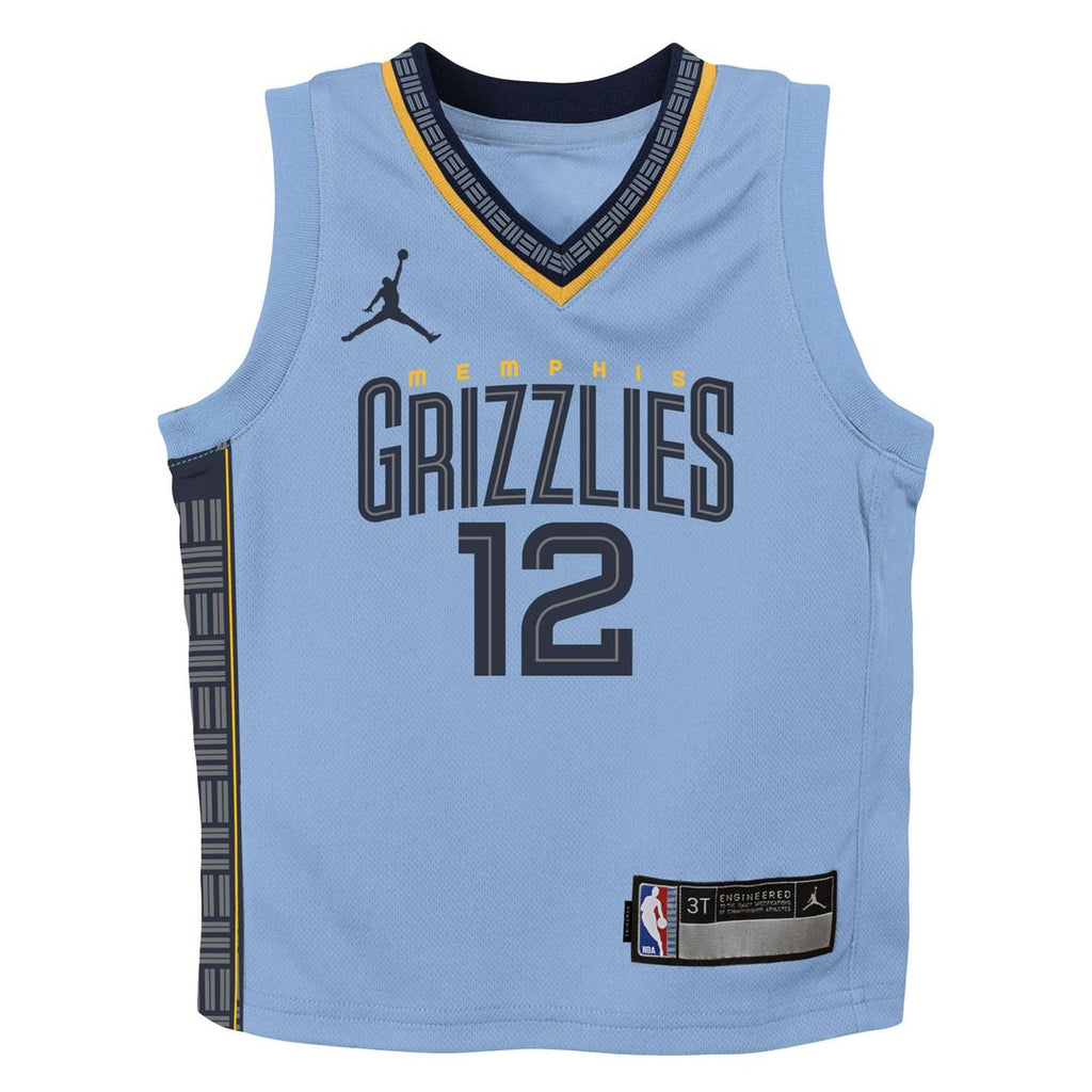 Ja Morant Memphis Grizzlies Jordan Brand Preschool 2022/ 23 Statement Edition Jersey - Light Blue | NBA Fan Gear