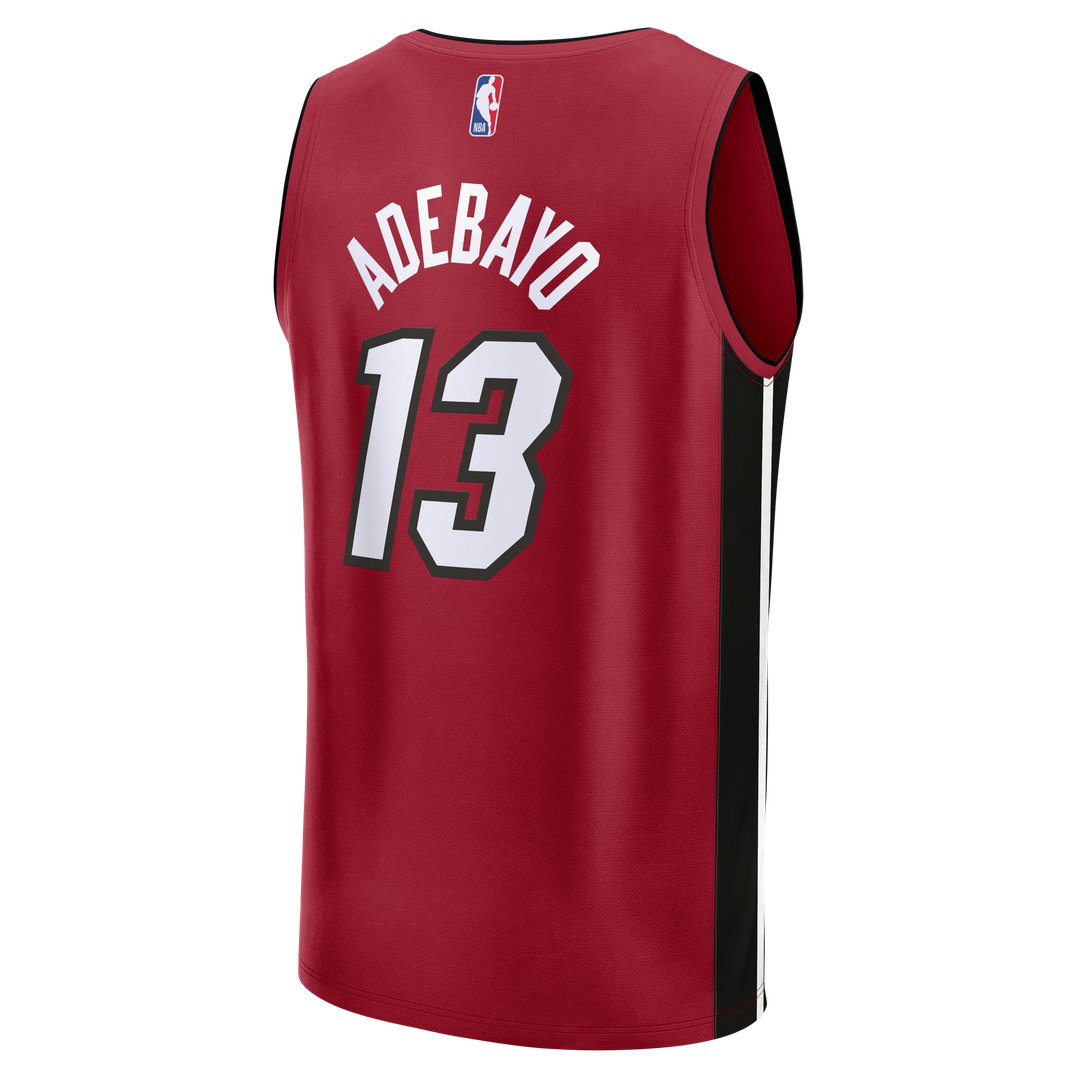 Bam Adebayo Miami Heat Fanatics Fast Break Replica Player Jersey - Statement Edition - Red | NBA Fan Gear
