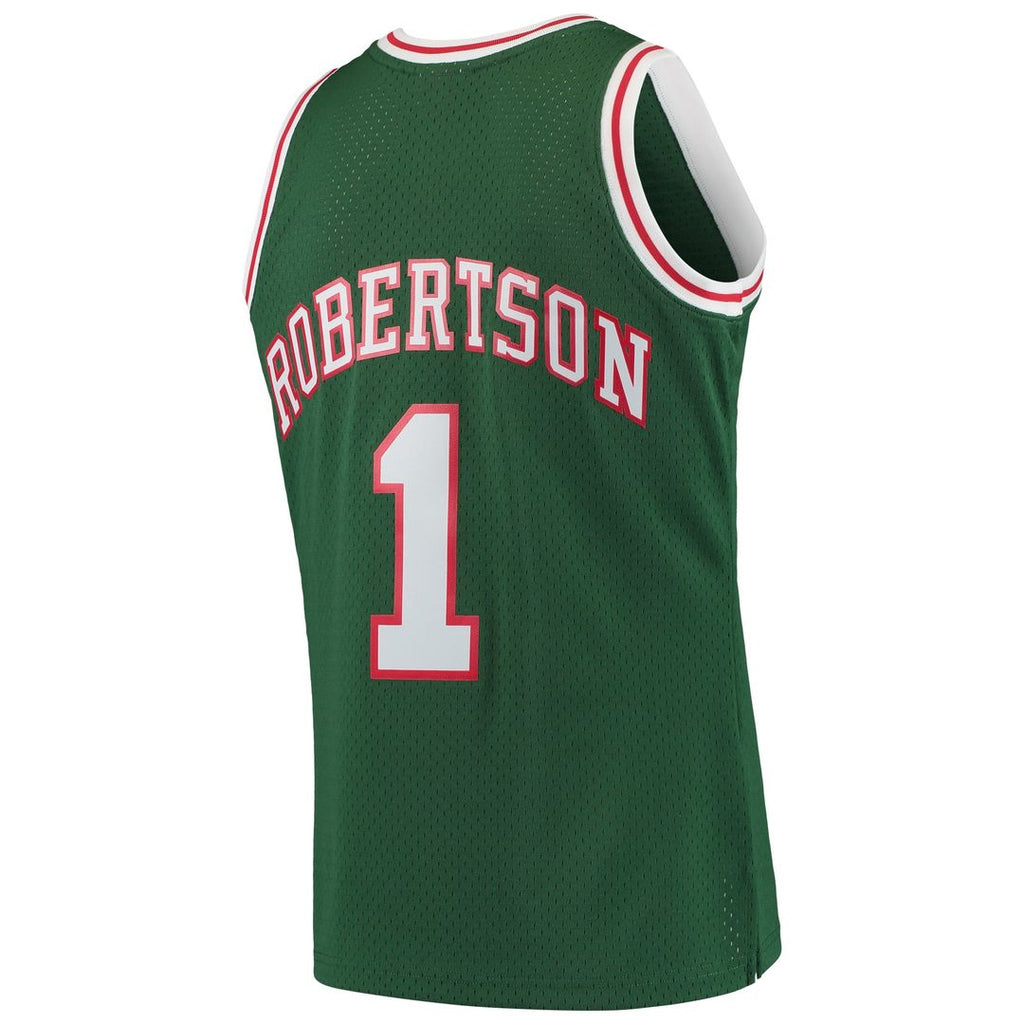 Oscar Robertson Milwaukee Bucks Mitchell & Ness 1971/ 72 Hardwood Classics Swingman Jersey - Green | NBA Fan Gear