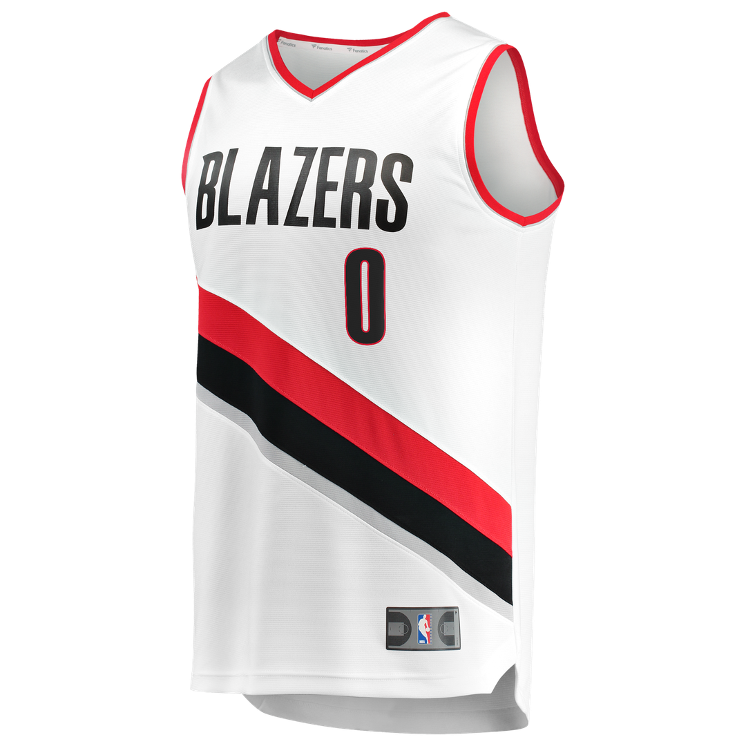 Damian Lillard Portland Trail Blazers Fanatics Fast Break Replica Jersey - White - Association Edition | NBA Fan Gear