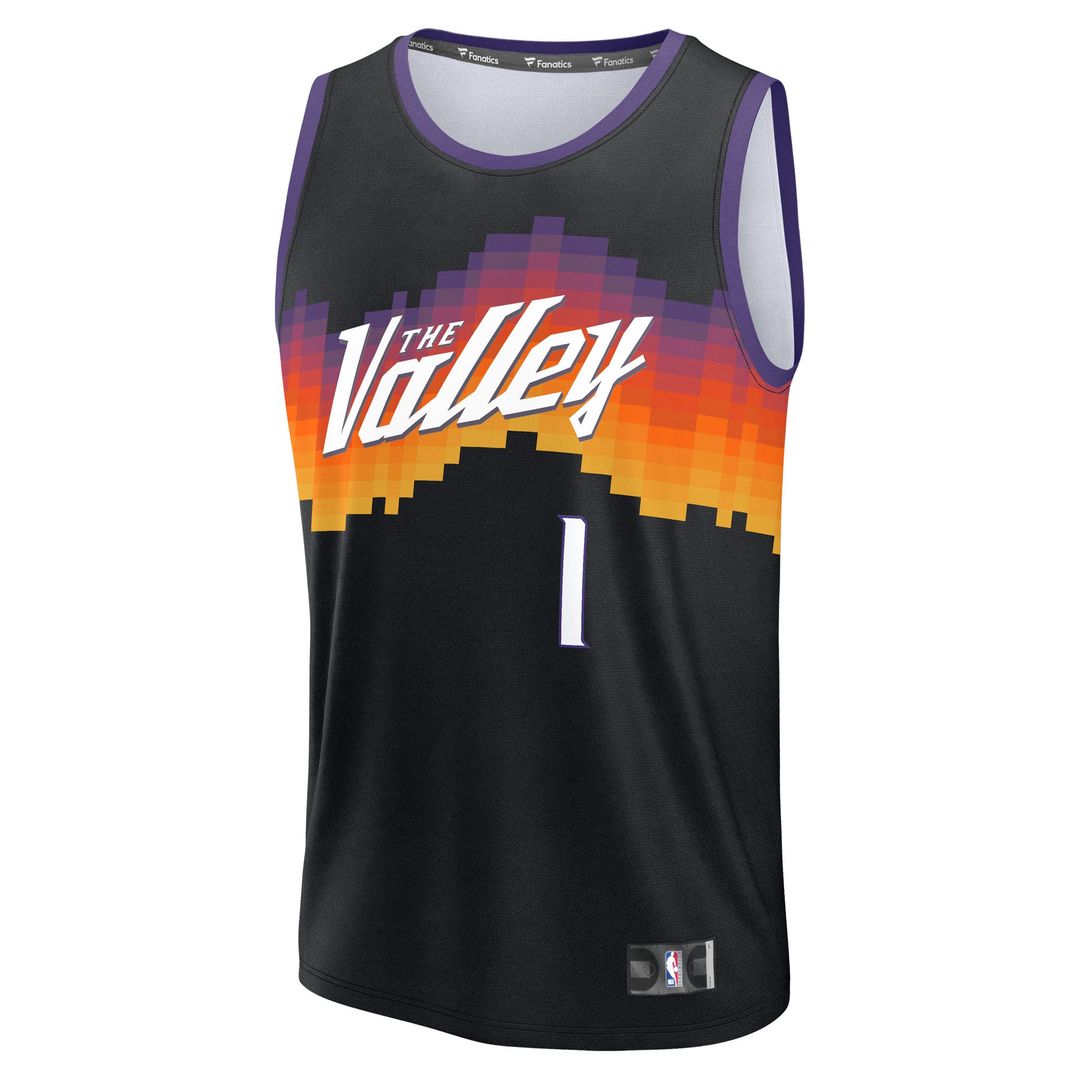 Devin Booker Phoenix Suns Fanatics 2025/ 26 City Edition Fast Break Jersey - Black | NBA Fan Gear