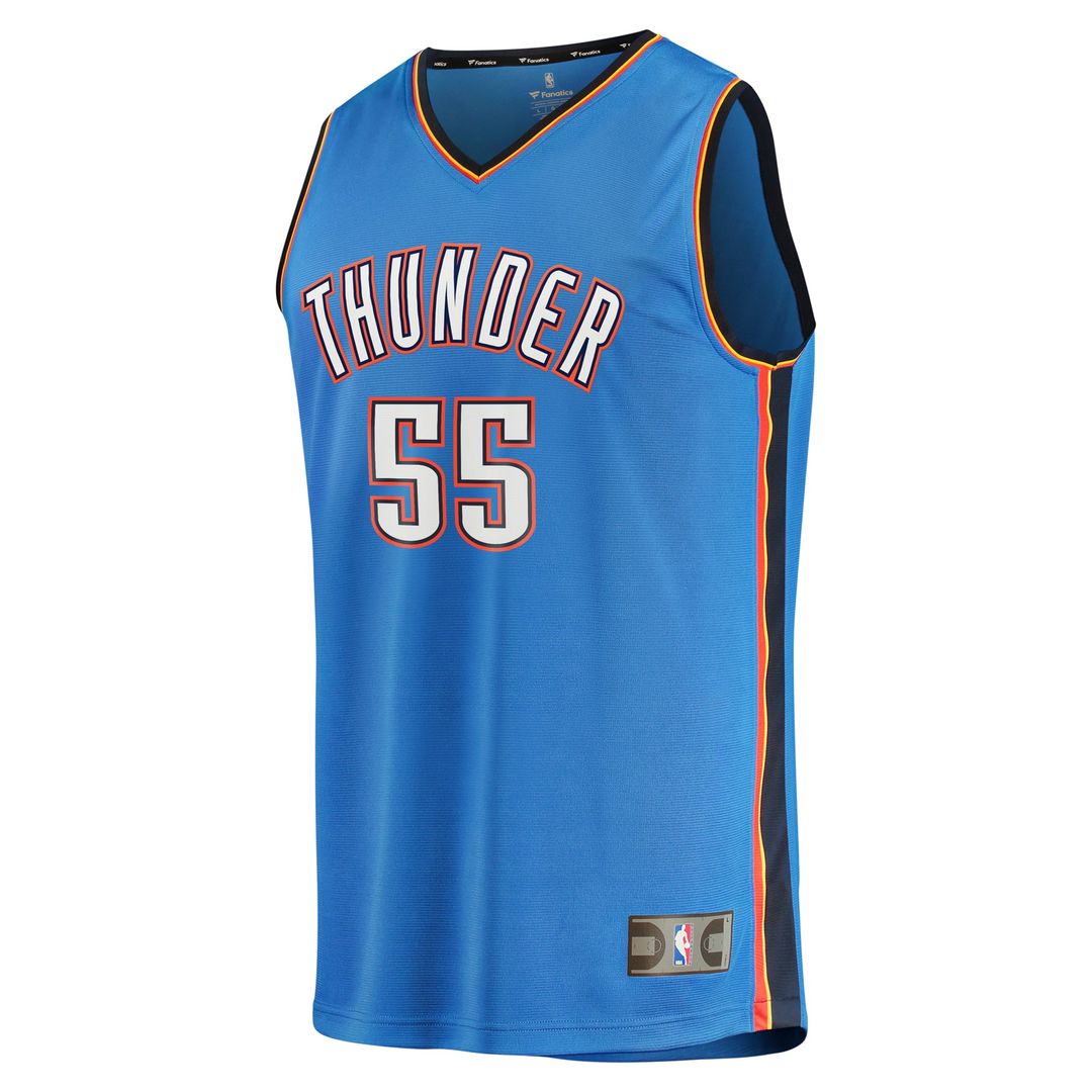 Isaiah Hartenstein Oklahoma City Thunder Fanatics Fast Break Replica Player Jersey - Icon Edition - Blue | NBA Fan Gear