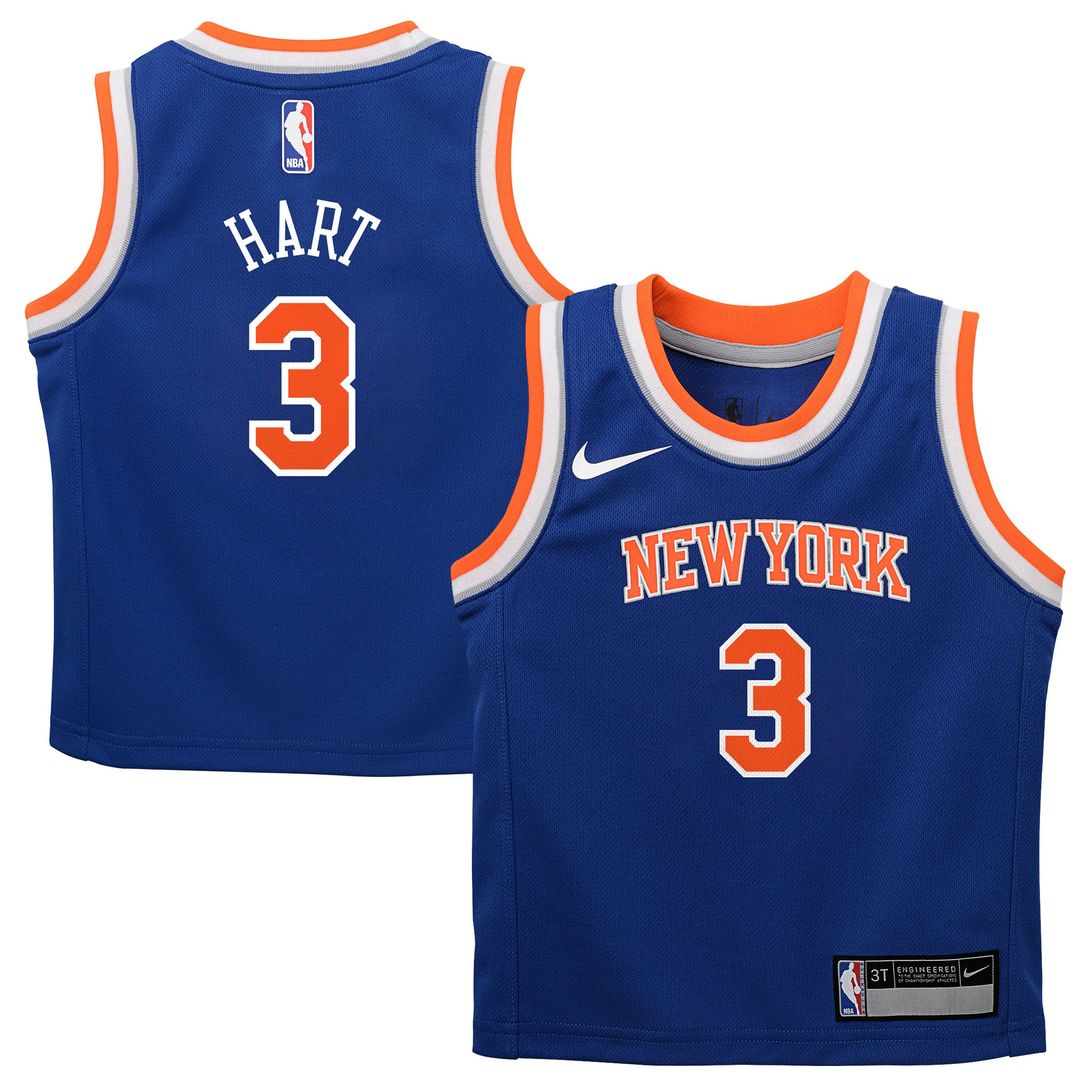 Josh Hart New York Knicks Nike Toddler Replica Swingman Jersey - Icon Edition - Blue | NBA Fan Gear
