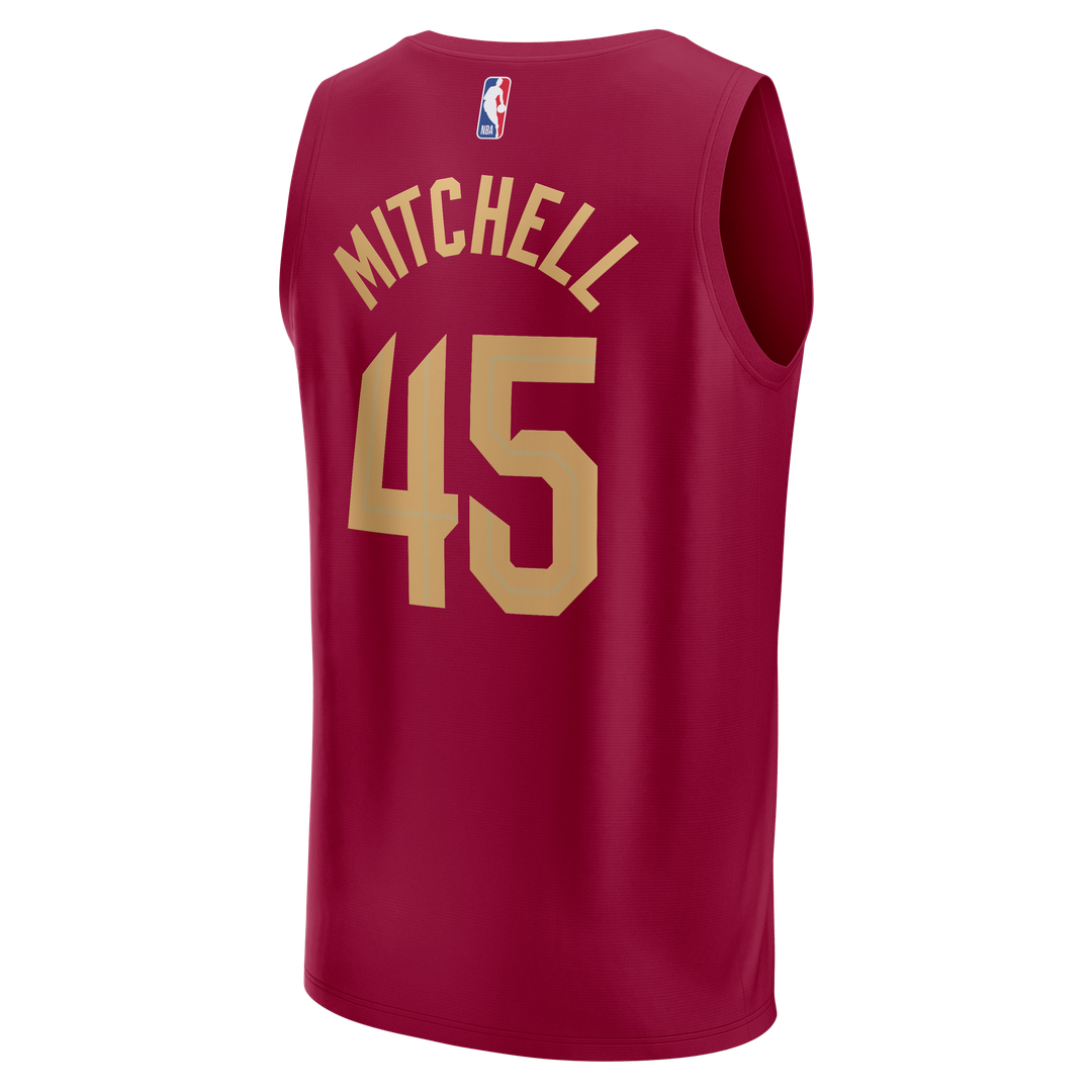 Donovan Mitchell Cleveland Cavaliers Fanatics Fast Break Replica Jersey - Icon Edition - Wine | NBA Fan Gear
