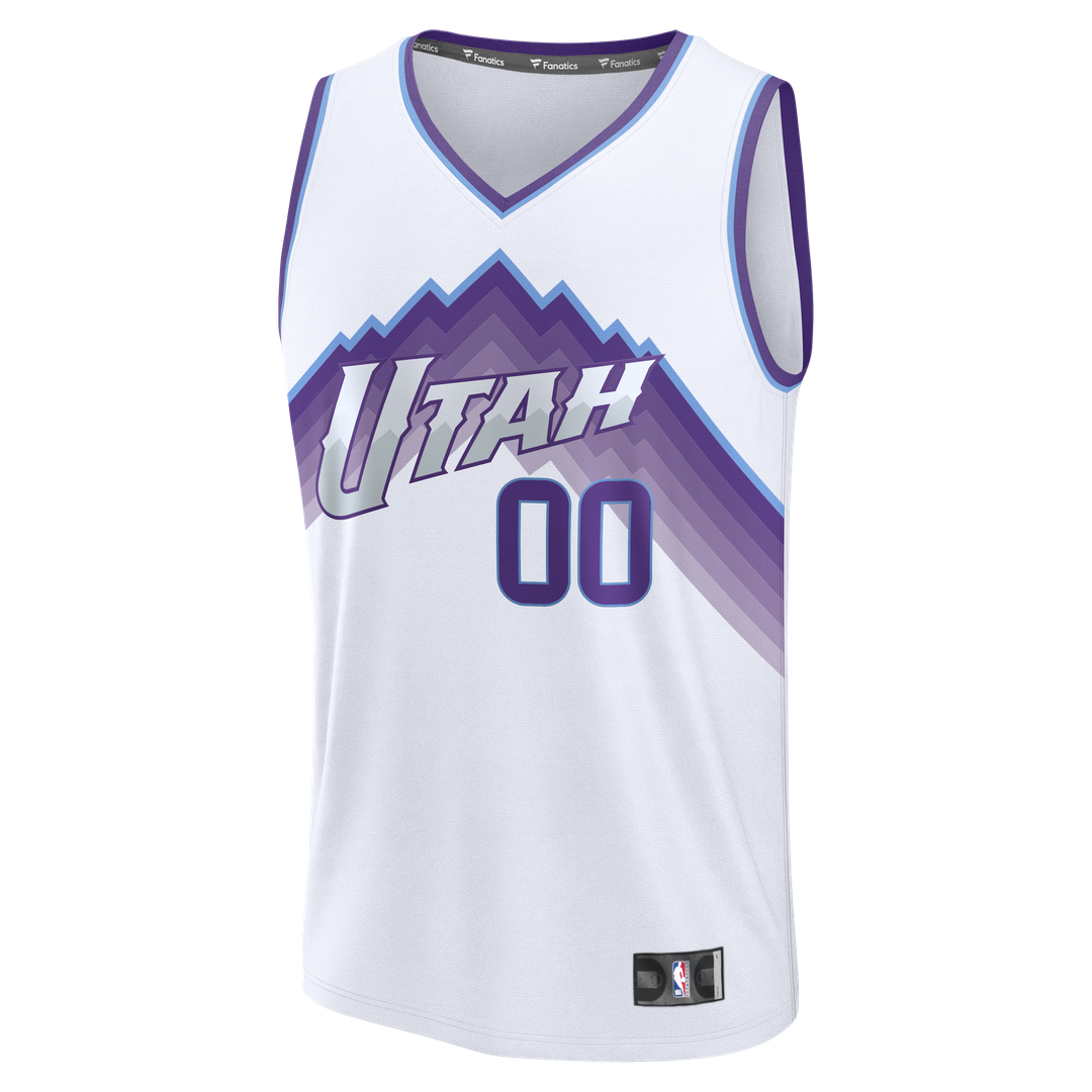 Utah Jazz Fanatics Fast Break Custom Jersey - Statement Edition - Black | NBA Fan Gear