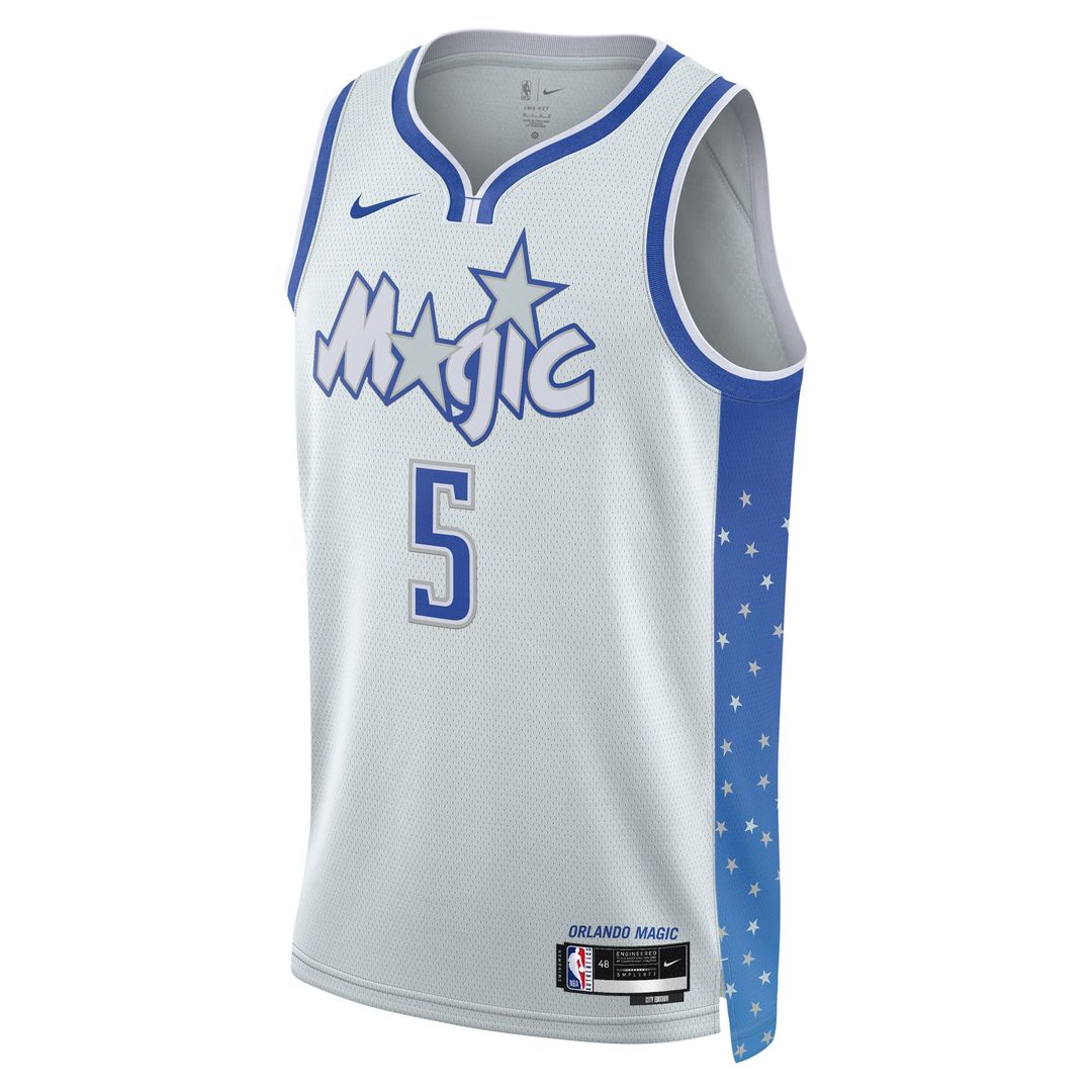 Paolo Banchero Orlando Magic Nike Unisex 2025/ 26 Swingman Jersey - Silver - City Edition | NBA Fan Gear