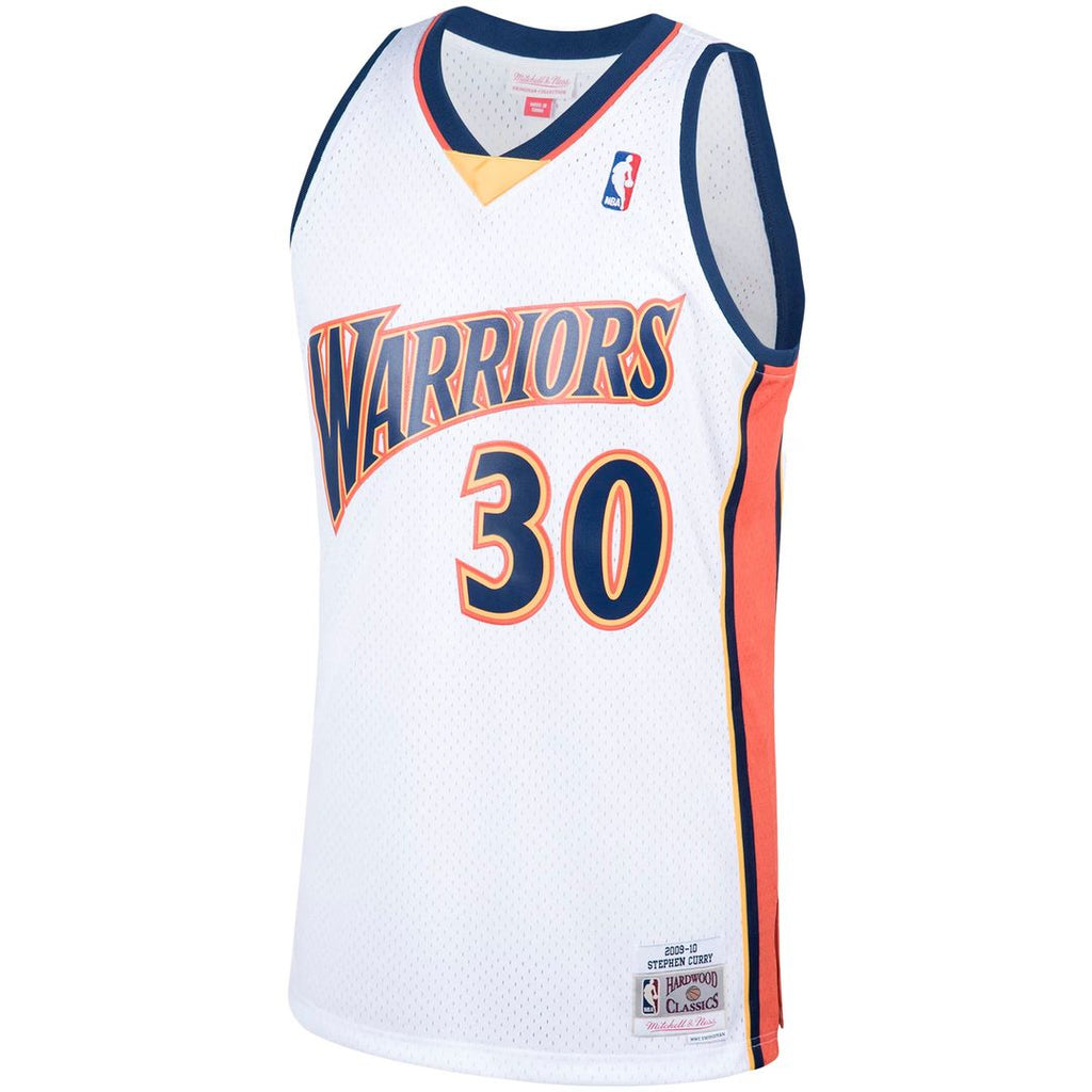 Stephen Curry Golden State Warriors Mitchell & Ness Hardwood Classics Swingman Jersey - White | NBA Fan Gear