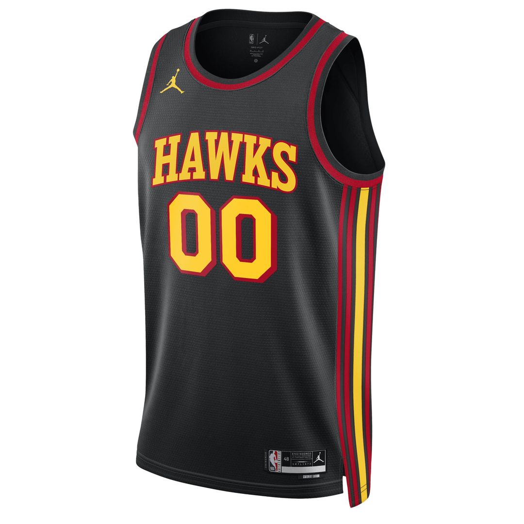 Atlanta Hawks Jordan Brand Unisex 2022/ 23 Swingman Custom Jersey - Statement Edition - Black | NBA Fan Gear