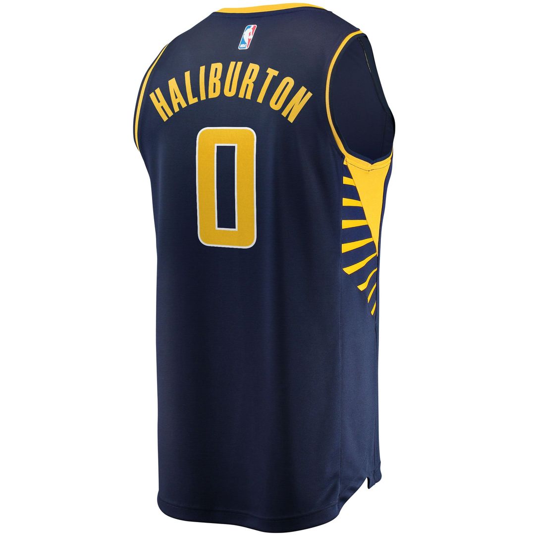 Tyrese Haliburton Indiana Pacers Fanatics Youth 2021/ 22 Fast Break Replica Jersey - Icon Edition - Navy | NBA Fan Gear