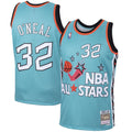 Shaquille O'Neal Mitchell & Ness Eastern Conference 1996 All-Star Hardwood Classics Swingman Jersey - Teal | NBA Fan Gear