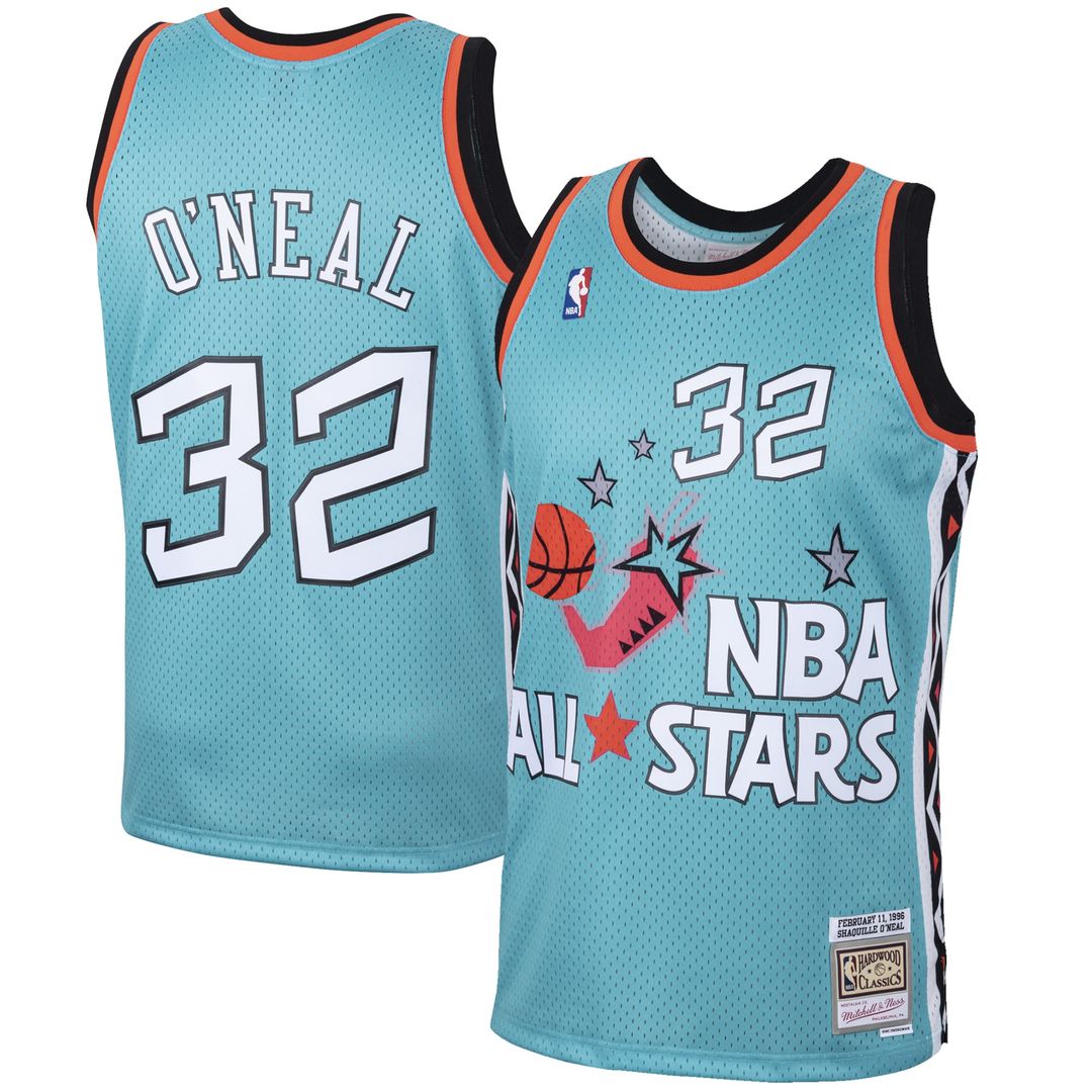 Shaquille O'Neal Mitchell & Ness Eastern Conference 1996 All-Star Hardwood Classics Swingman Jersey - Teal | NBA Fan Gear