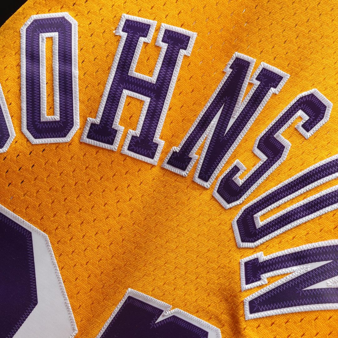 Magic Johnson Los Angeles Lakers Mitchell & Ness 1984/ 85 Hardwood Classics Swingman Jersey - Gold | NBA Fan Gear