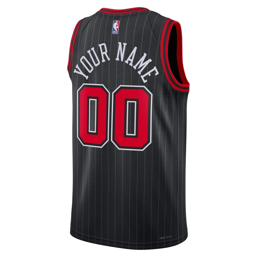 Chicago Bulls Jordan Brand Unisex 2022/ 23 Swingman Custom Jersey - Statement Edition - Black | NBA Fan Gear