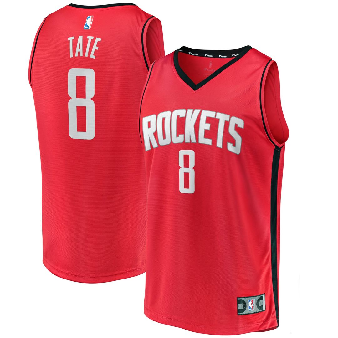 Jae'Sean Tate Houston Rockets Fanatics Fast Break Replica Jersey - Icon Edition - Red | NBA Fan Gear