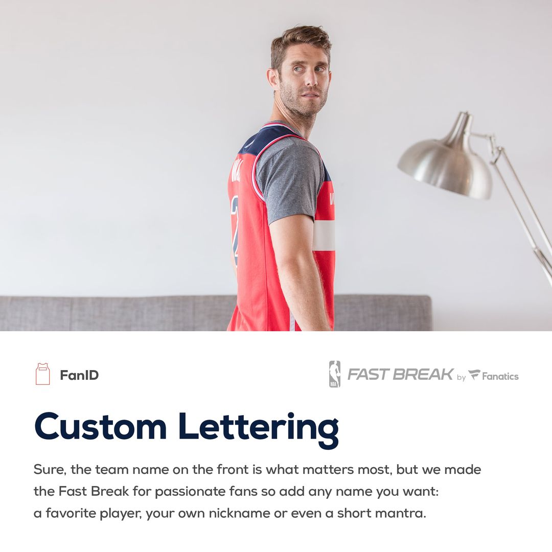 Washington Wizards Fanatics Fast Break Custom Replica Jersey Red - Icon Edition | NBA Fan Gear