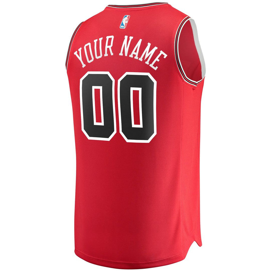 Chicago Bulls Fanatics Youth Fast Break Custom Replica Jersey Red - Icon Edition | NBA Fan Gear